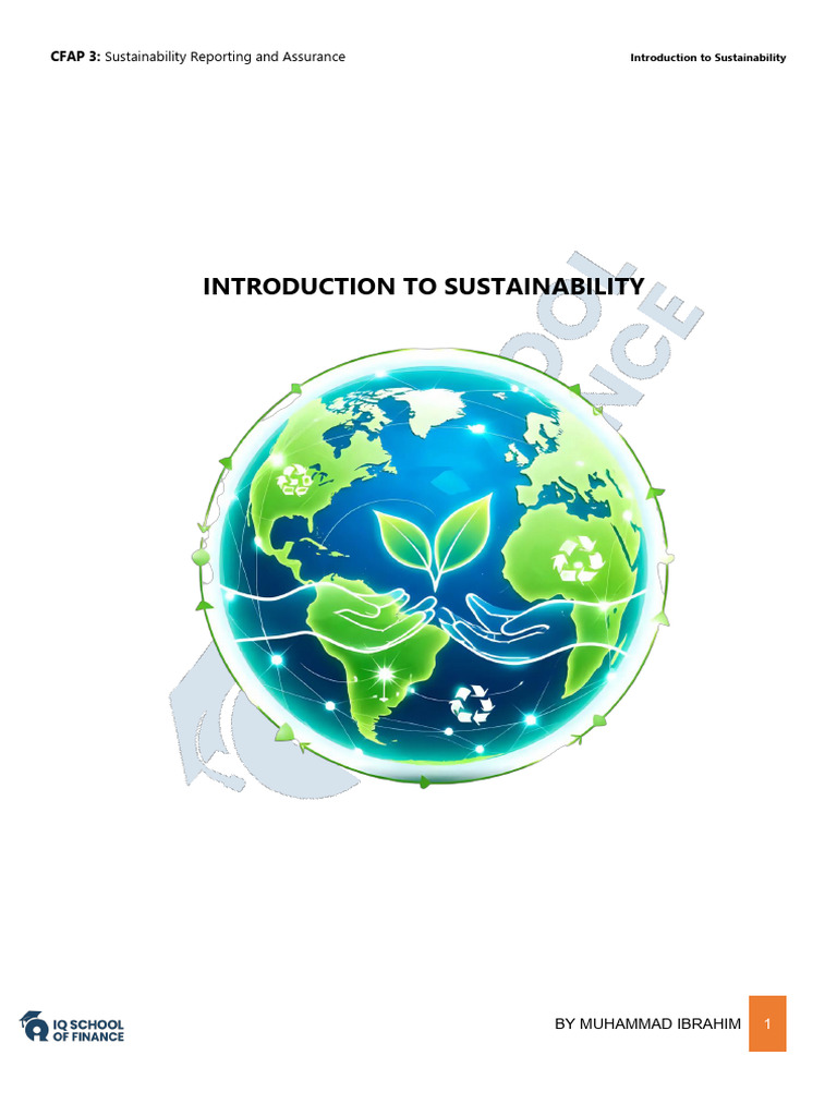 Sustainability Notes Compiled by SIR MI | PDF | International Financial ...