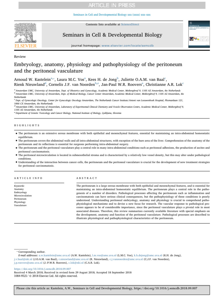 2018#embryology, Anatomy, Physiology and Pathophysiology of The ...