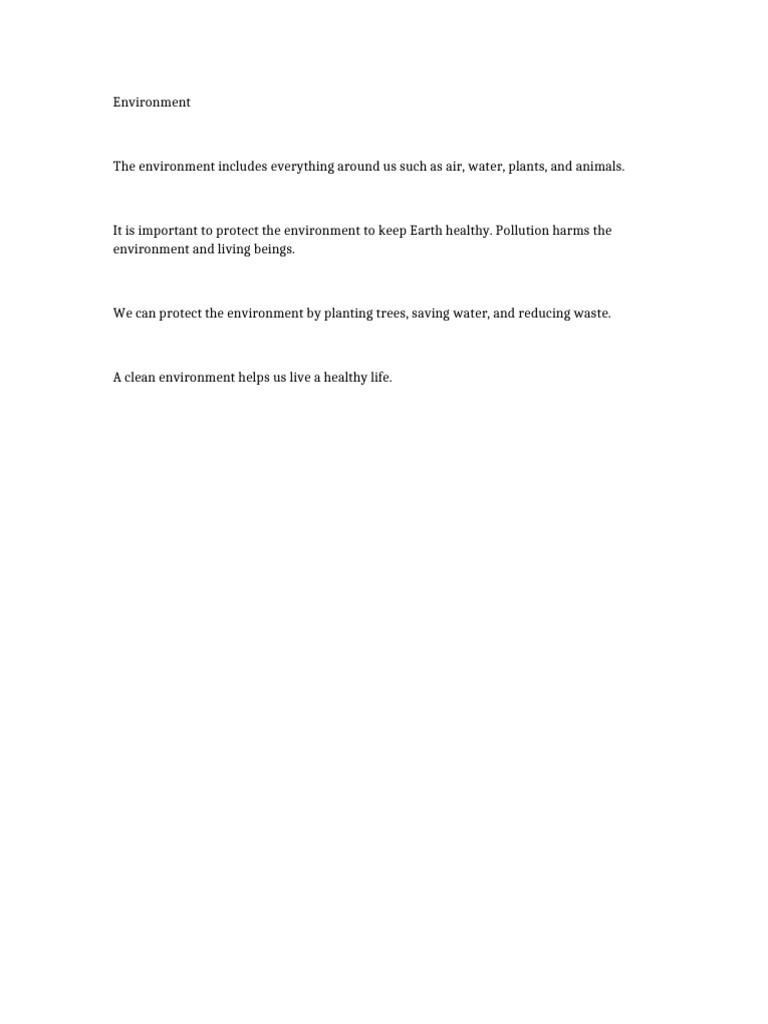 Document 4 Environment | PDF