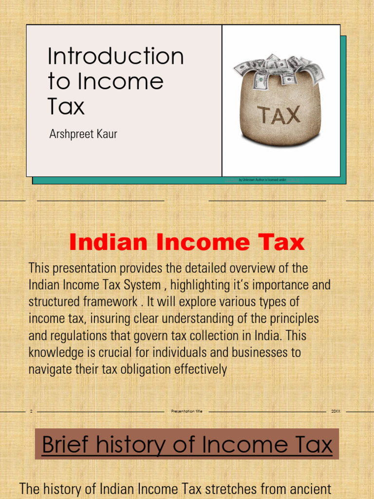 Introduction To Income Tax (1) Final | PDF | Taxes | Tax Deduction