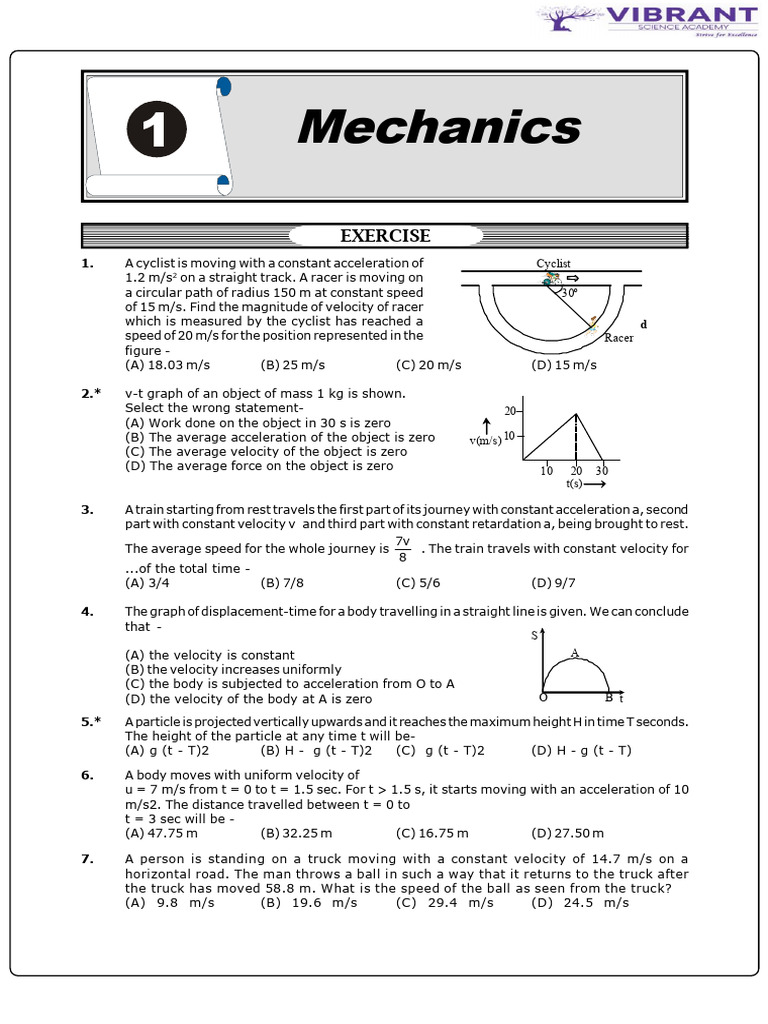 PHYSICS - Final Revision Module | PDF | Friction | Force