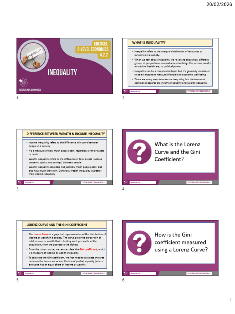 Inequality | PDF