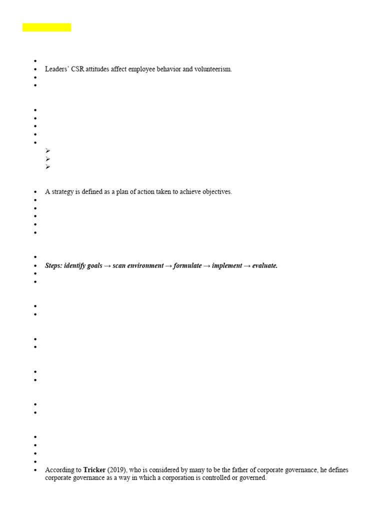 Student Notes Prelim Module Pages 5 9 | PDF | Corporate Social ...