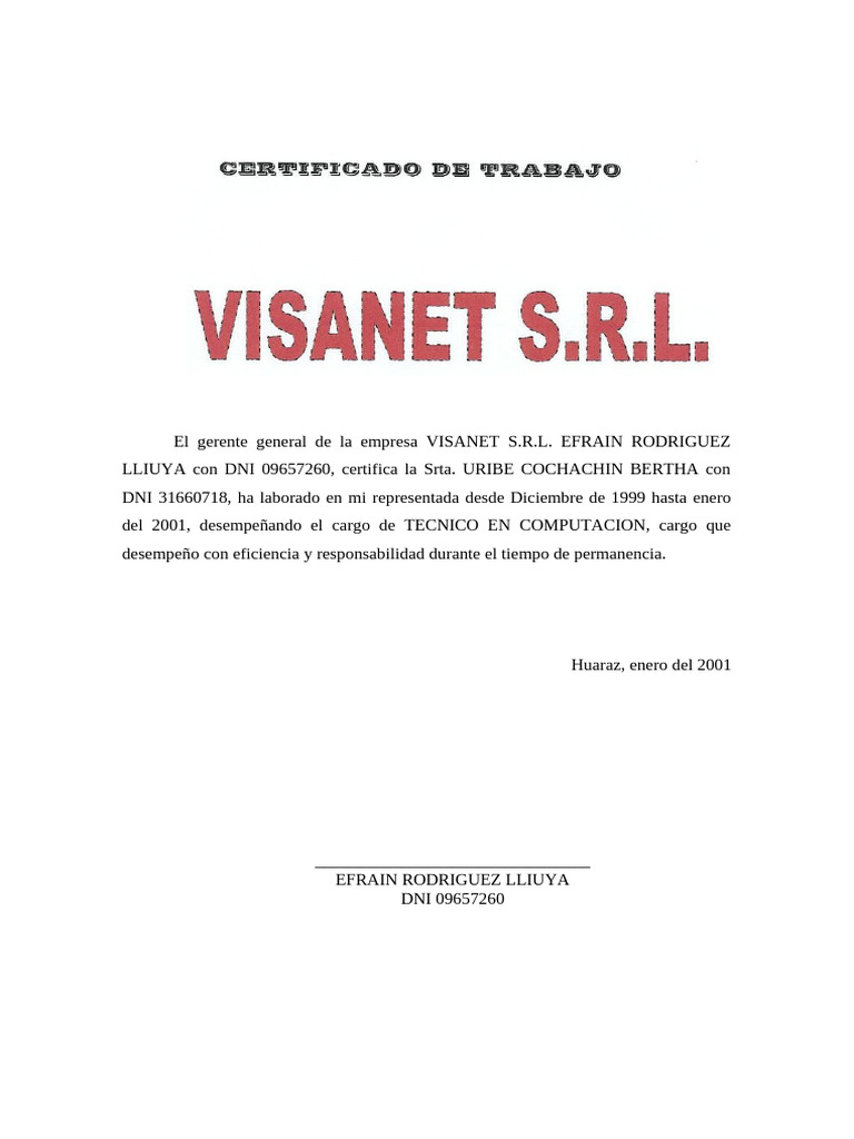 Cert Visanet | PDF