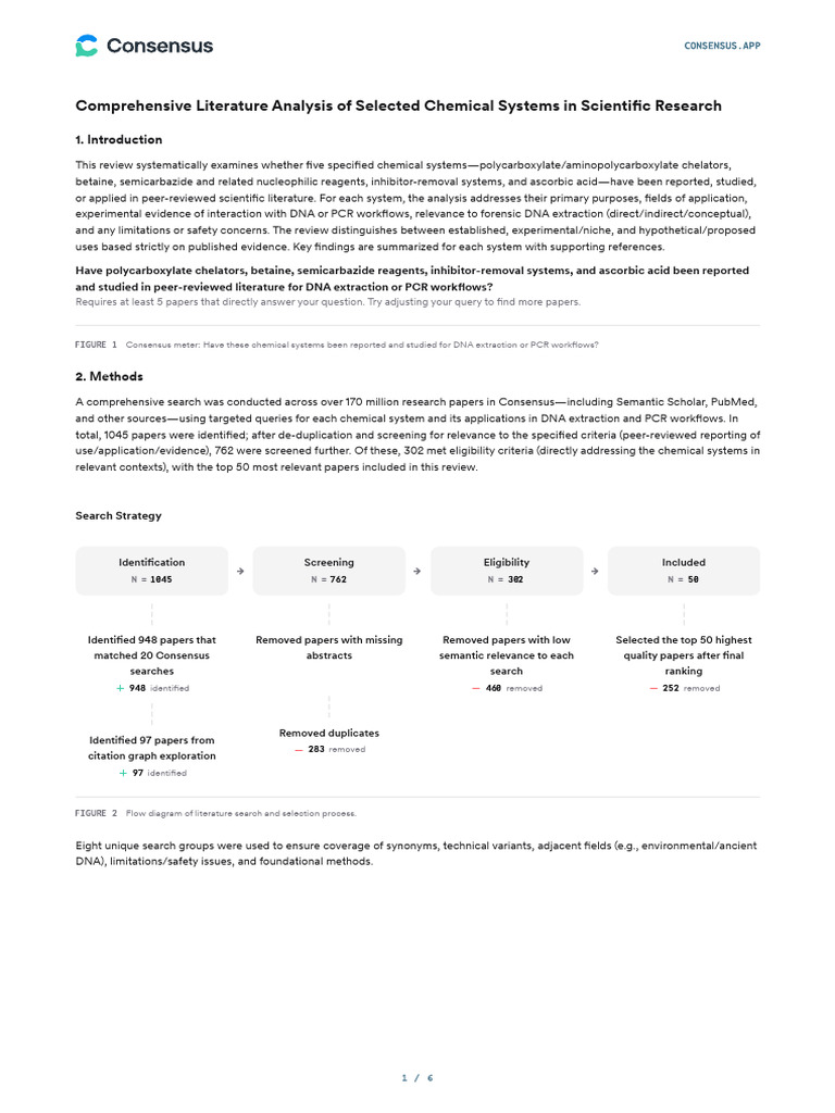Conduct A Comprehensive Peer-Reviewed Literature A | PDF | Polymerase ...