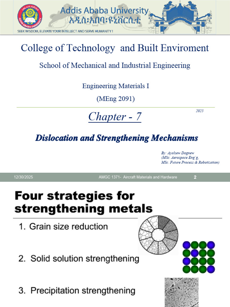 Chapter 7 - Dislocation and Strengthening Mec | PDF | Dislocation ...