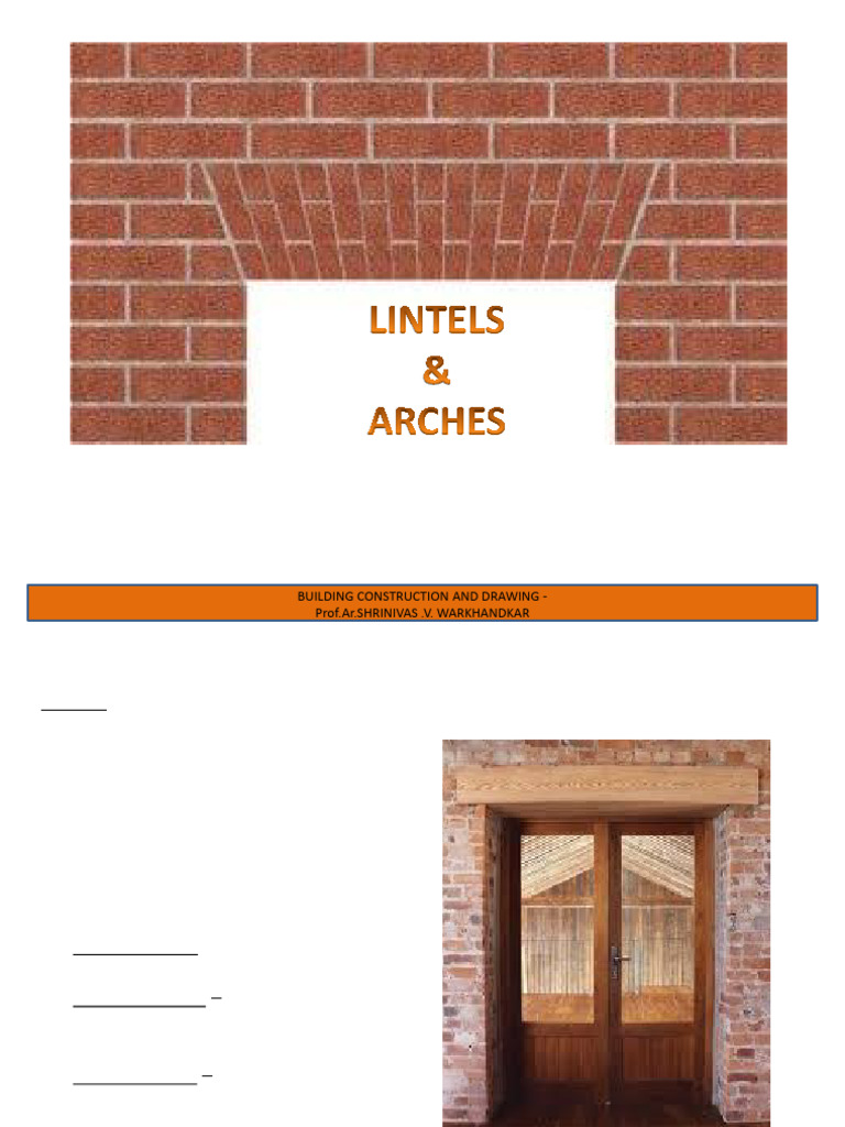 Lintels Arches Beams | PDF | Beam (Structure) | Brick