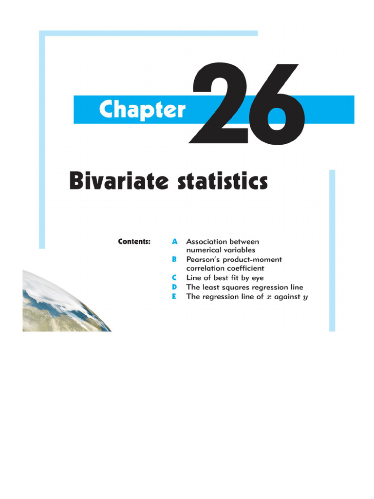 Ch. 26 - Bivariate Statistics | PDF