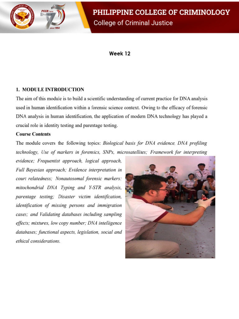 Forensic Intrumentation - WEEK 11 | PDF