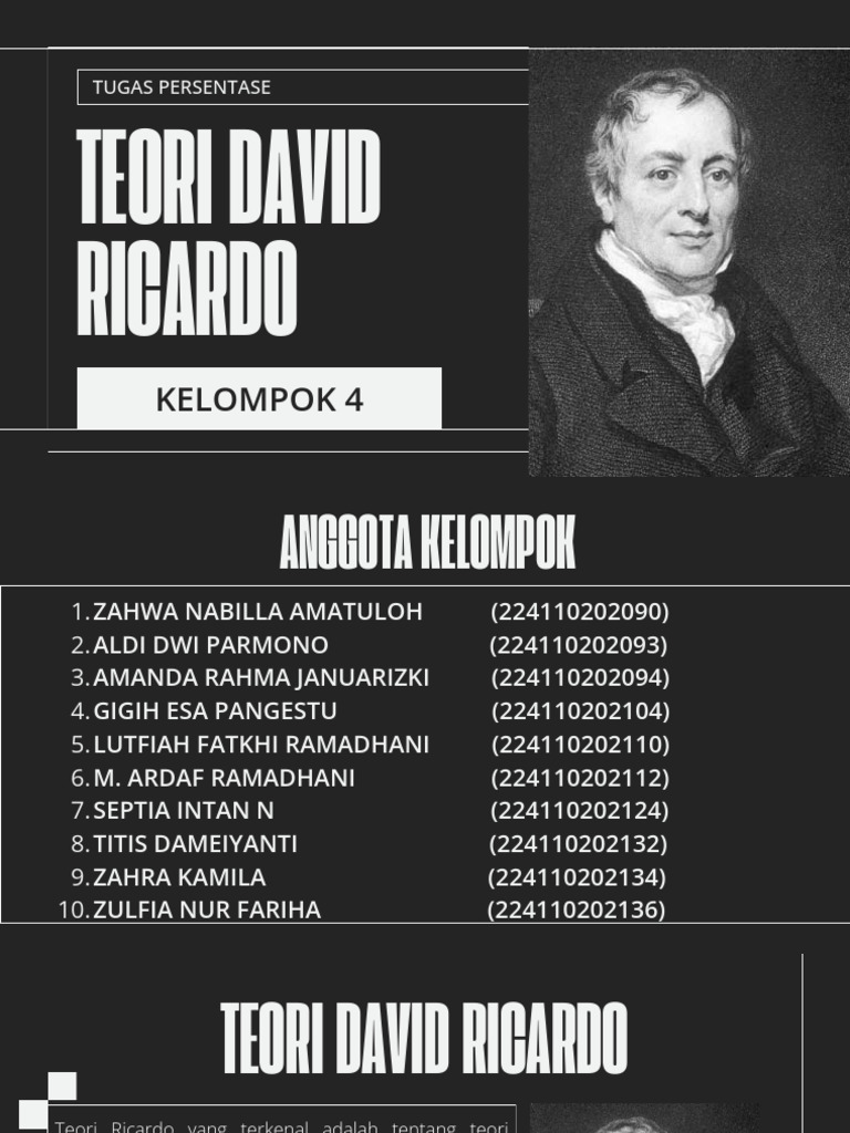 Kel.4 David Ricardo | PDF