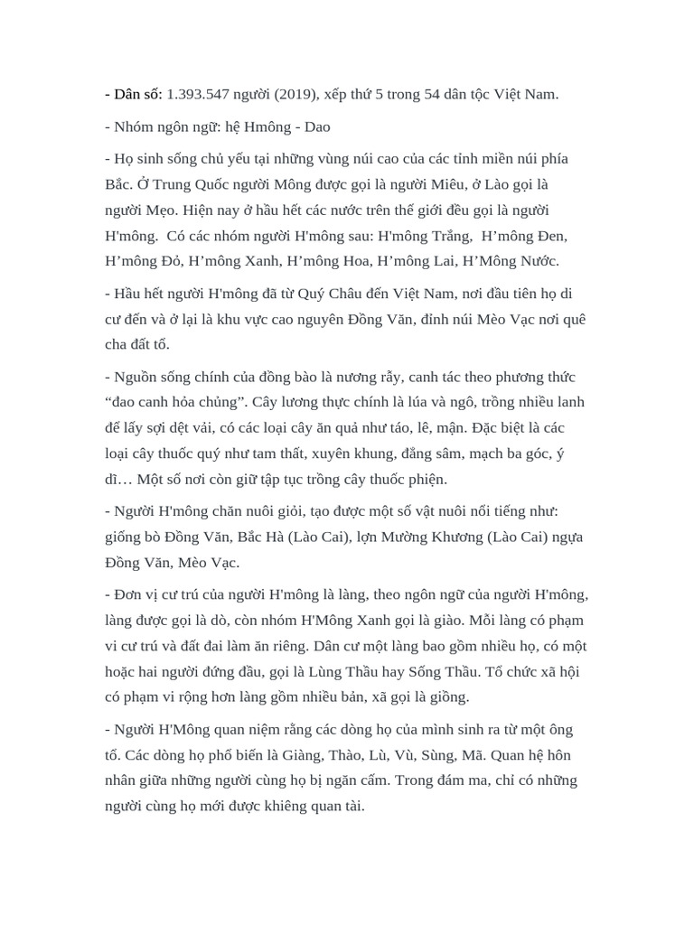 Ngư I Hmong | PDF