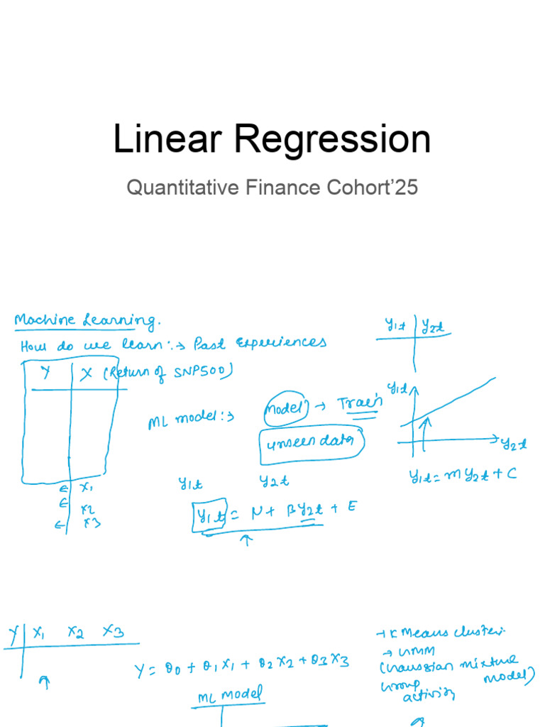 3A Linear Regression | PDF