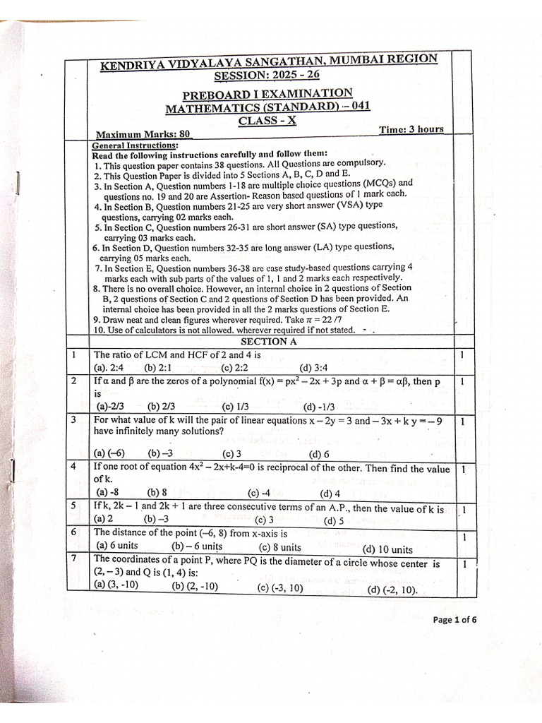 Maths PB1 | PDF