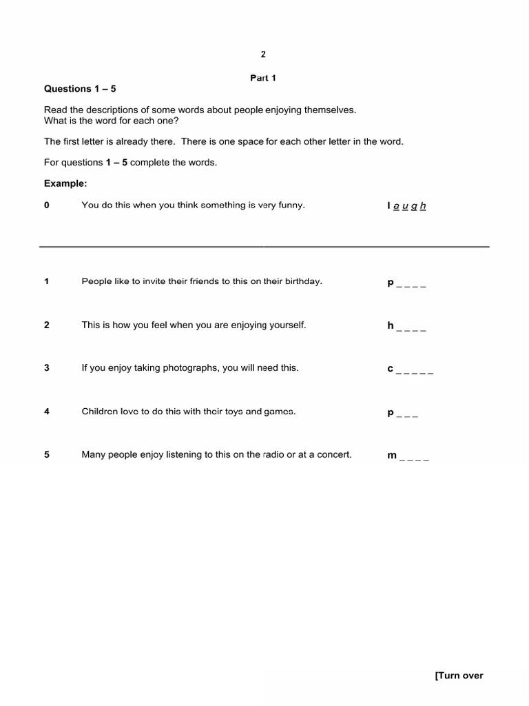 Level 1 Reading 1 | PDF