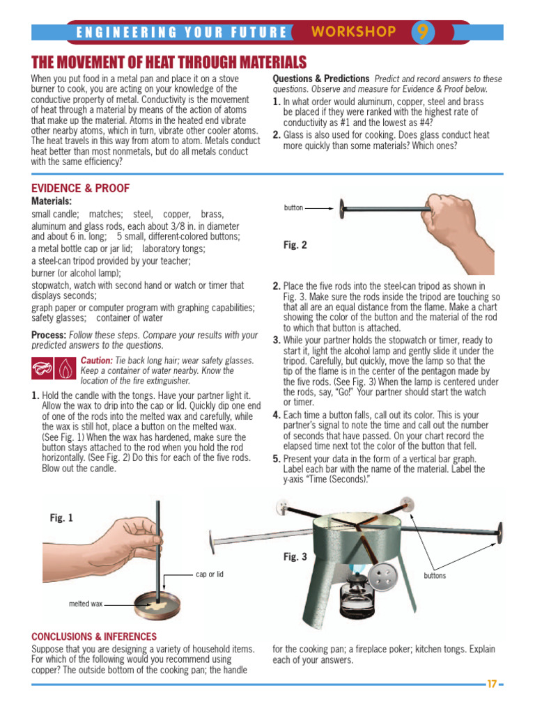 Movement of Heat Through Materials Workshop | PDF | Metals