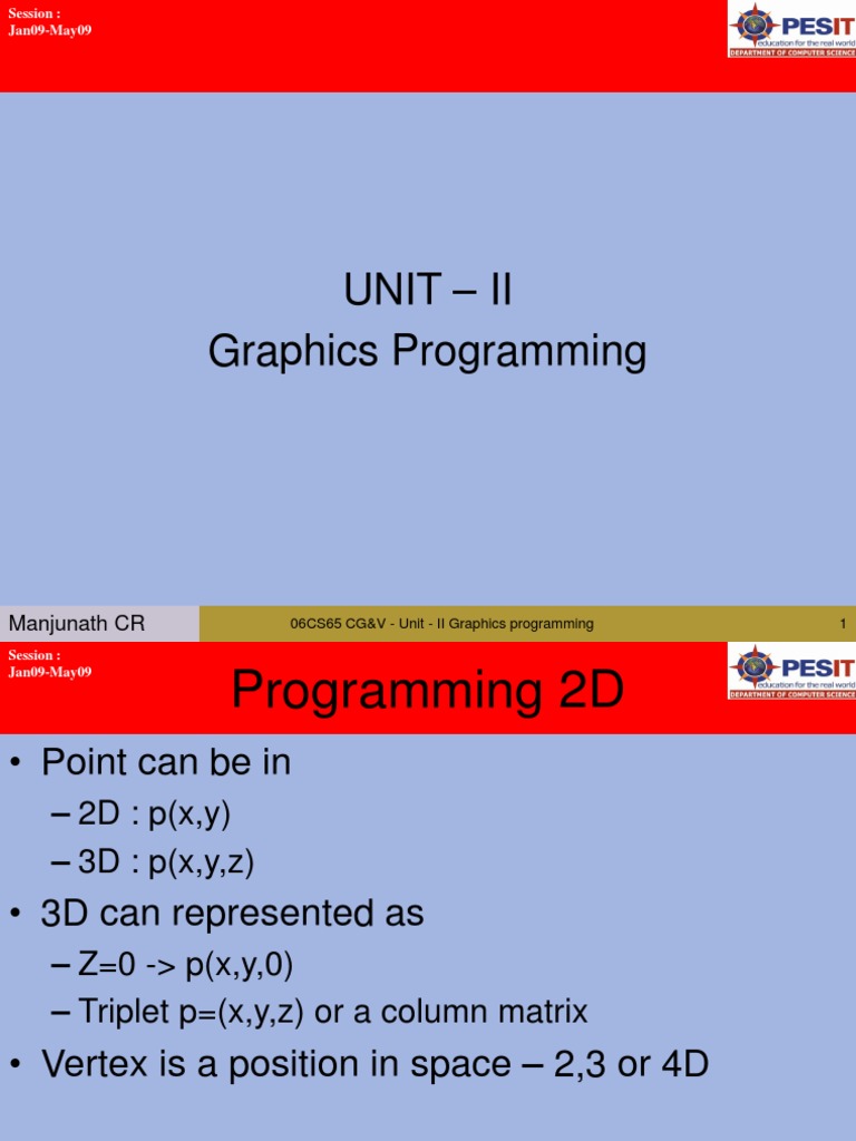 Unit 2 | PDF | Computer Graphics | Polygon