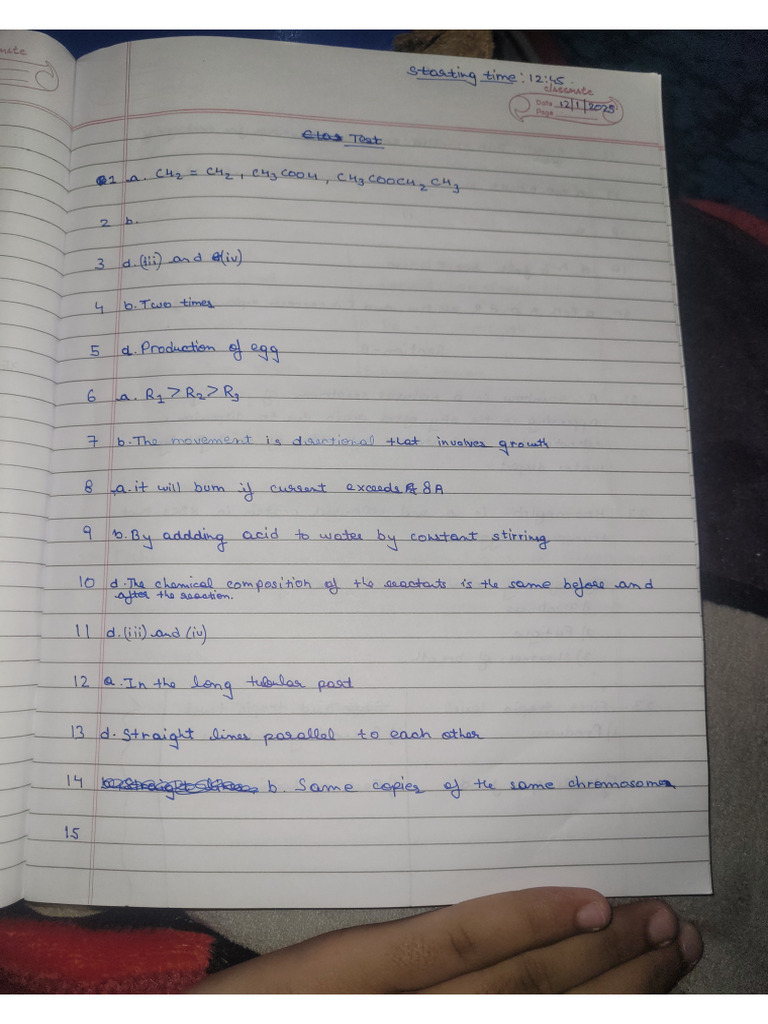 Science Test 2 | PDF
