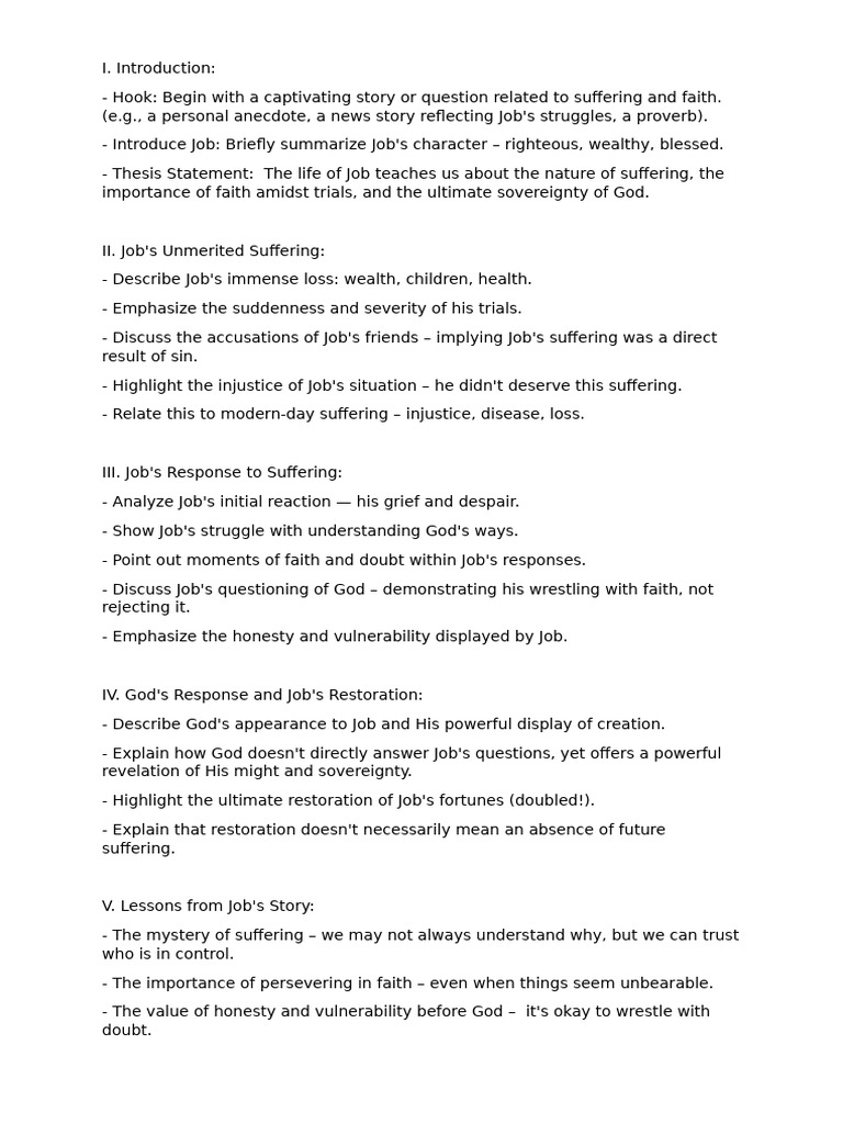 The Life of Job | PDF