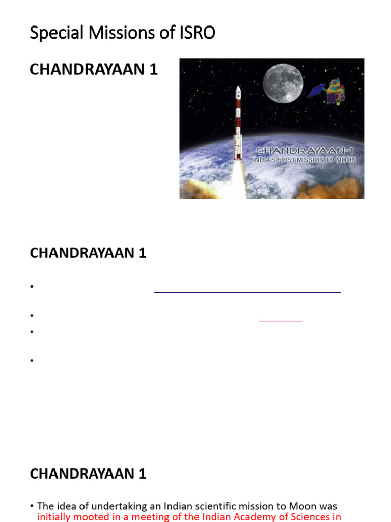 Special Missions of ISRO | PDF | Space Debris | Physical Sciences