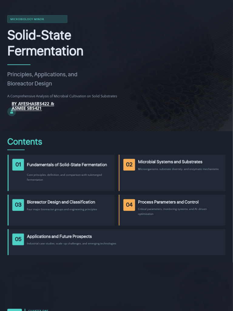 Solid State Fermentation | PDF | Fermentation | Microorganism