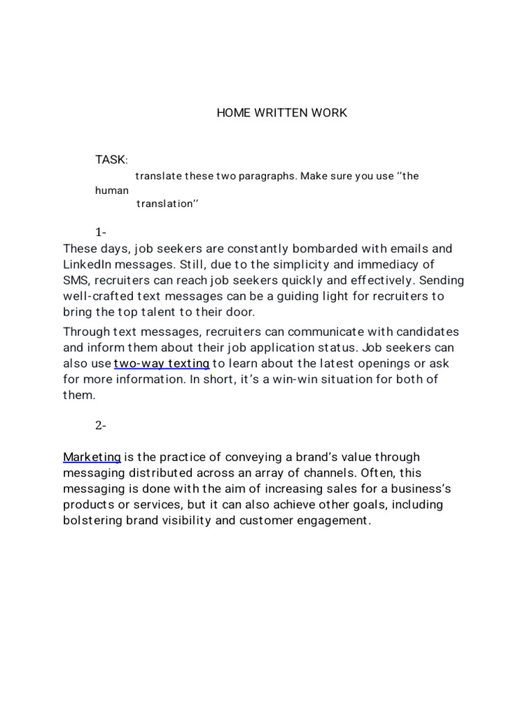 Texte As Homework Master 2 2025 | PDF