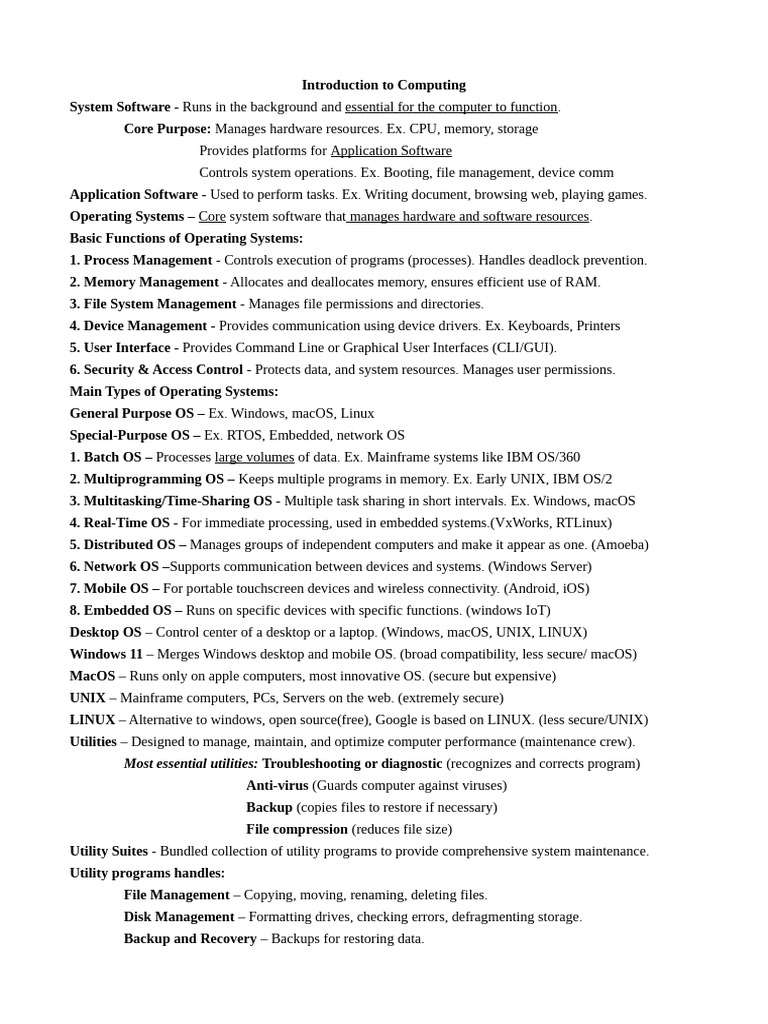 ITC REVIEWER Lesson 4 5 | PDF | Operating System | Device Driver
