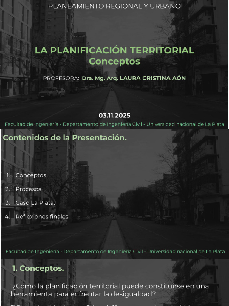 06 - La Planificación Territorial - Conceptos | PDF | Desigualdad ...