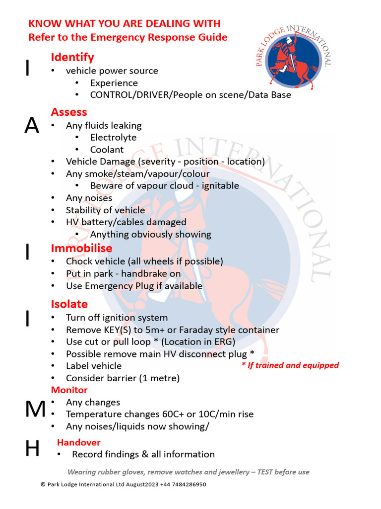 EV Check List PLI | PDF