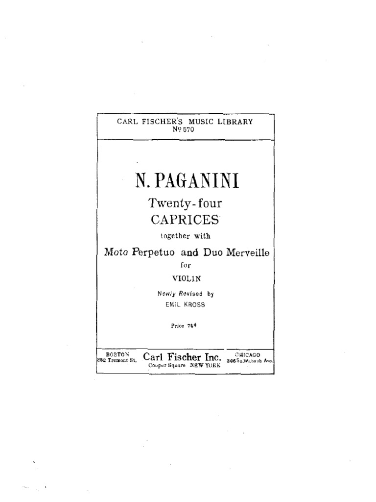 24 Caprices | PDF