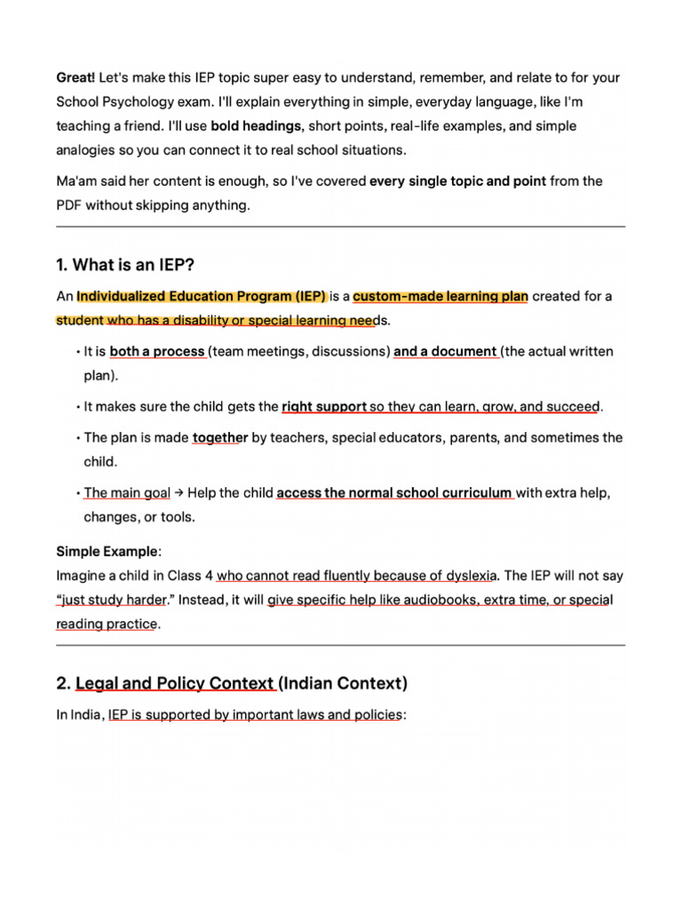 Grok Individualized Education Program | PDF