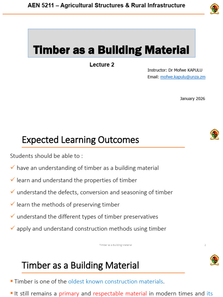 2 Timber As A Building Materials | PDF | Lumber | Strength Of Materials