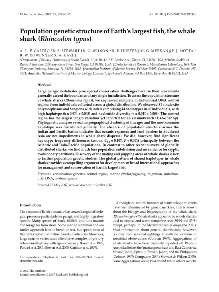 Population Genetic Structure of Earth S | PDF | Haplotype | Biology
