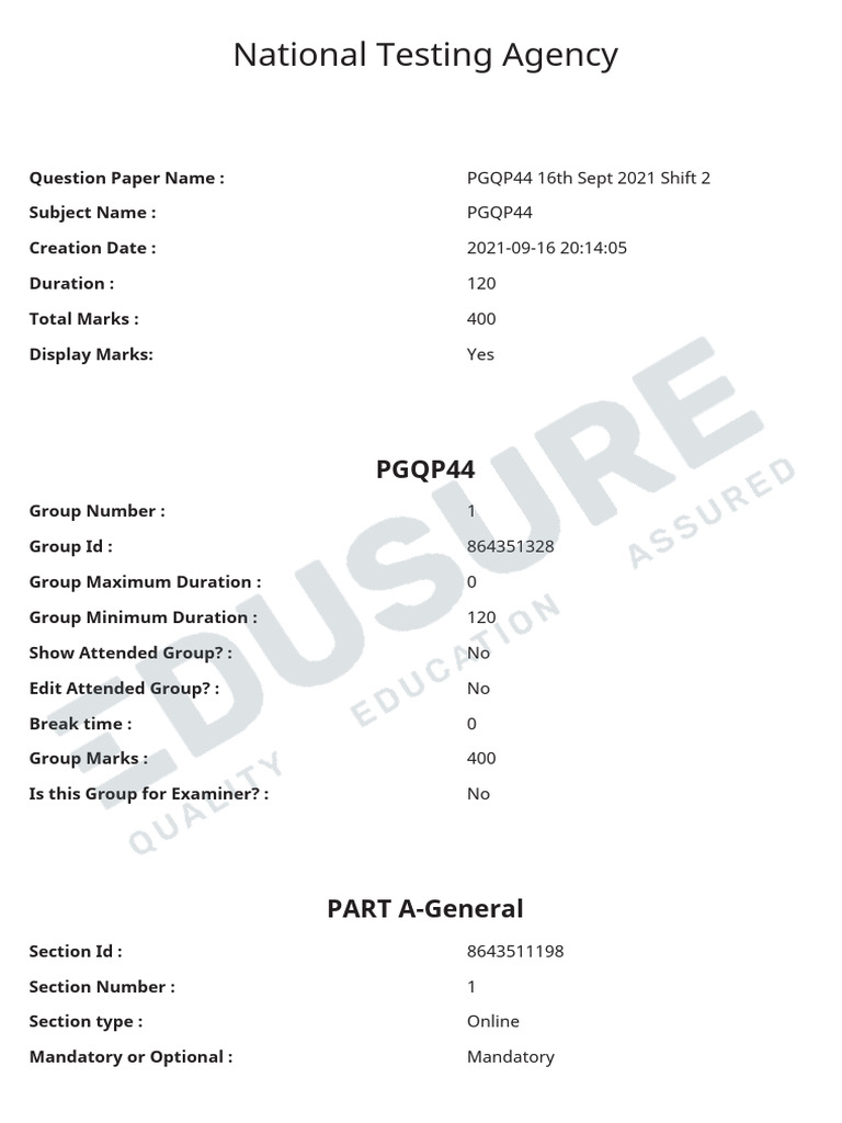 CUET 2021 Qs Paper | PDF | Multiple Choice | Evaluation