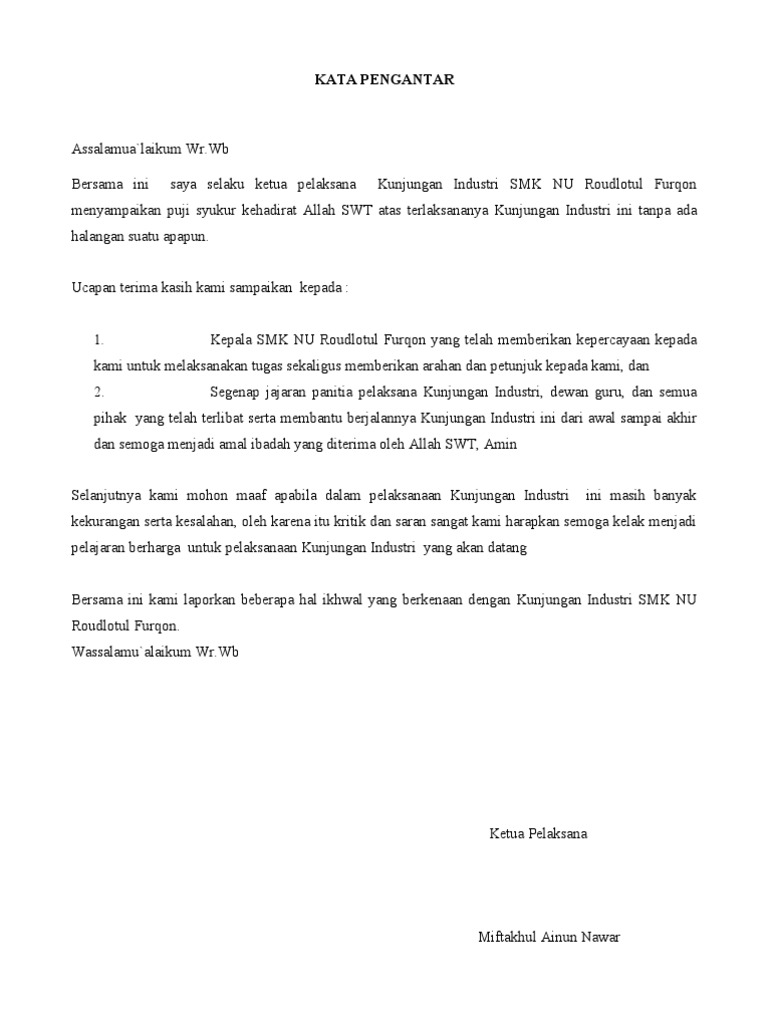 Laporan Kunjungan Industri