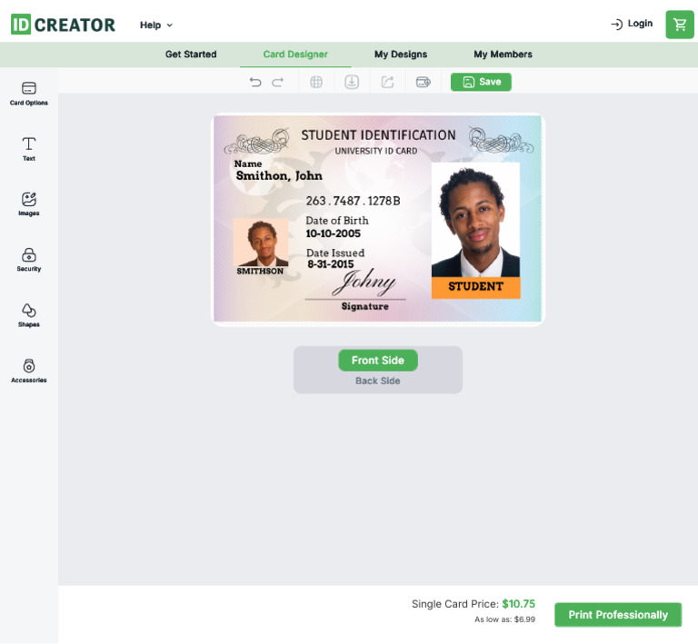 ID Badge Maker - Free ID Card Software - 1-855-MAKE-IDS | PDF