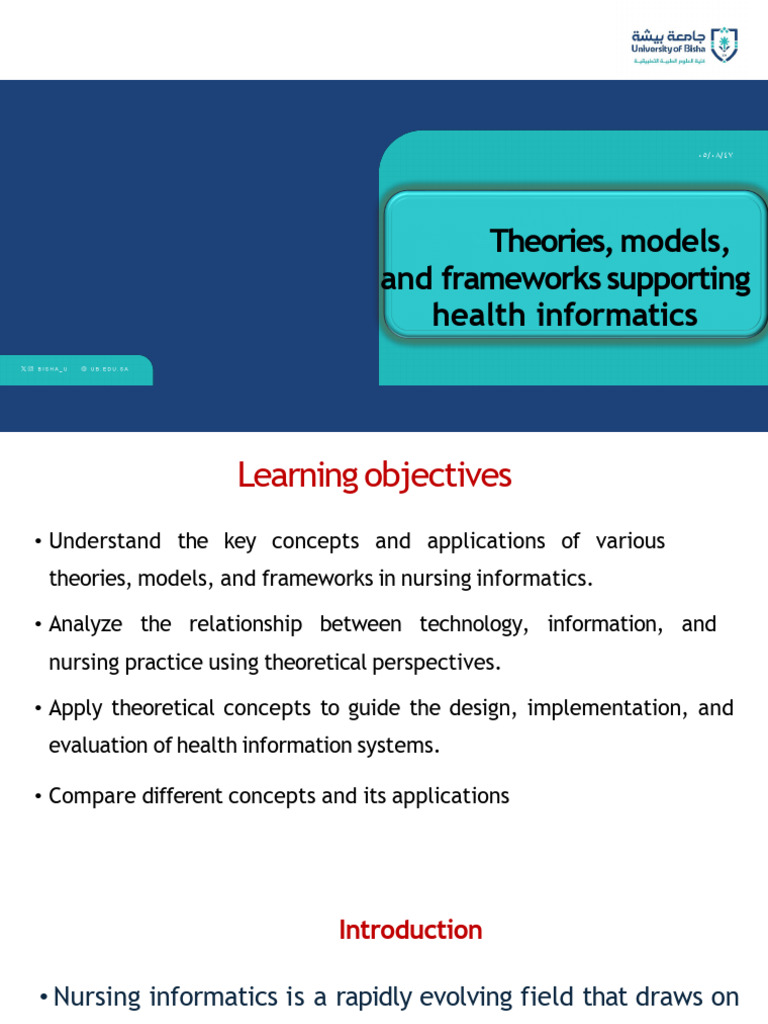 Lecture 3 - Models and Theories For Nursing Informatics | PDF ...