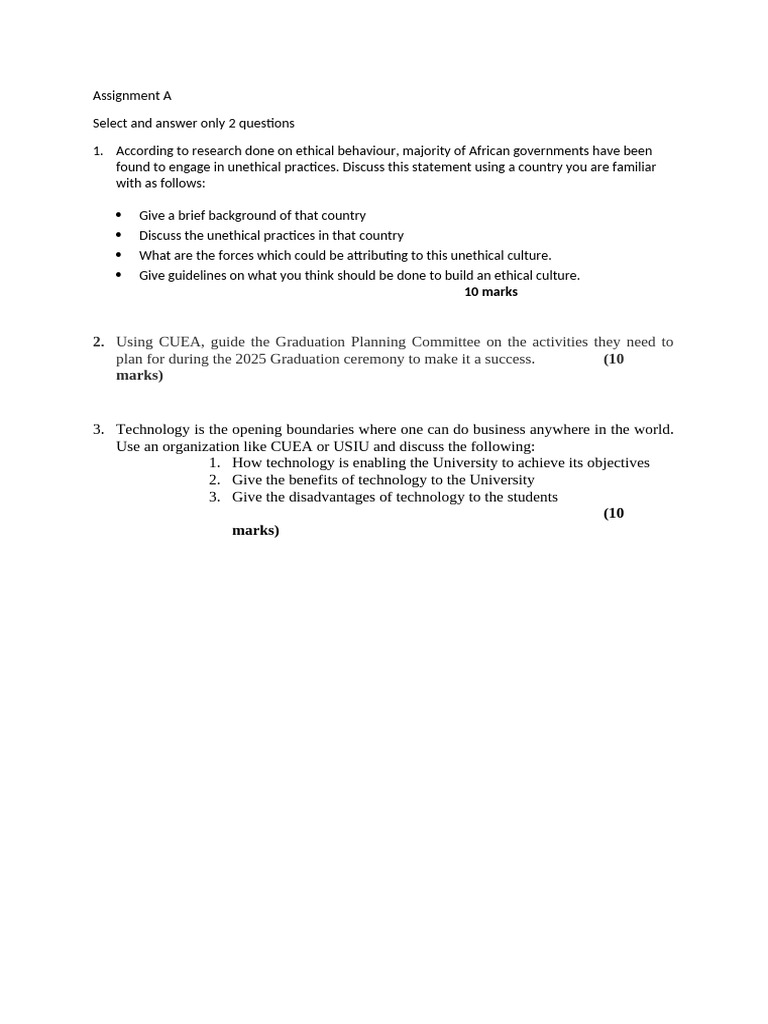 Assignment A | PDF