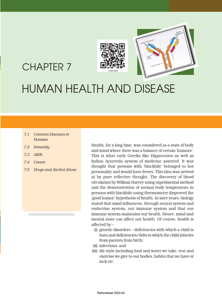 12 Biology NCERT Chapter 7 | PDF | Lymphatic System | Lymphocyte