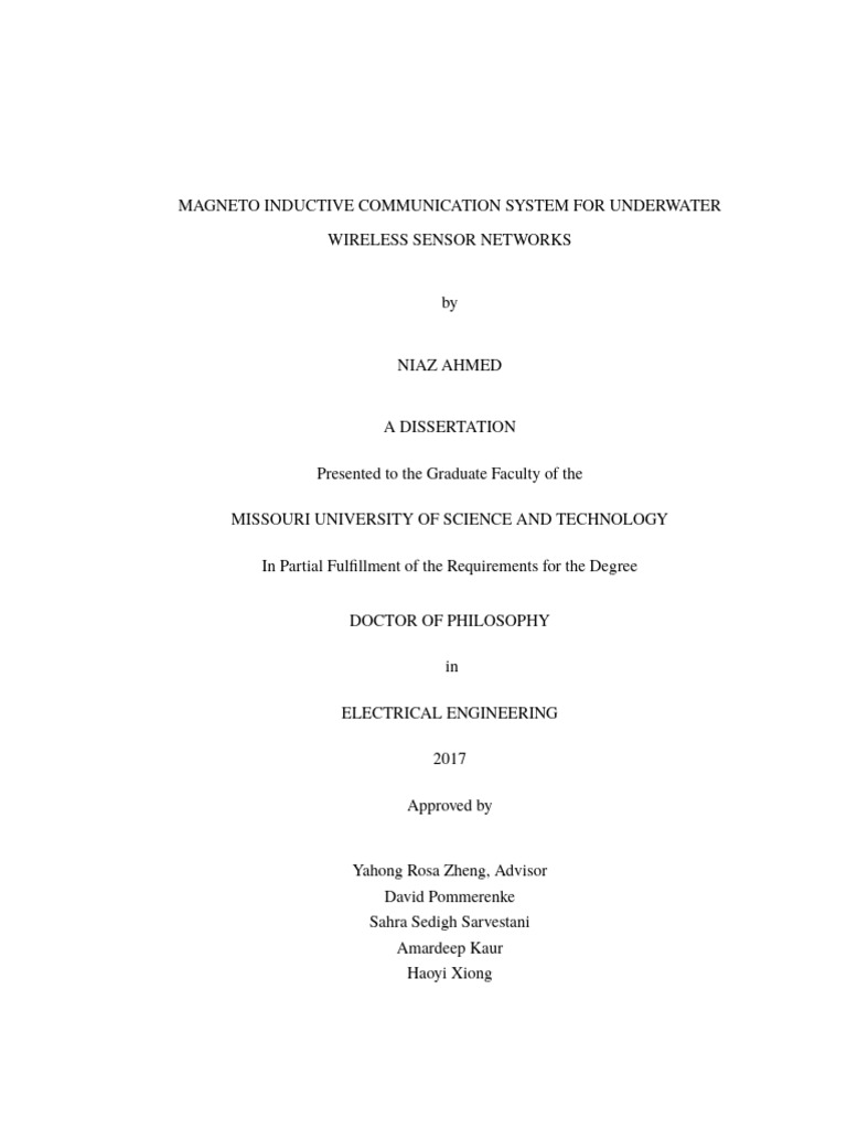 Magneto Inductive Communicatio | PDF | Inductor | Wireless Sensor Network