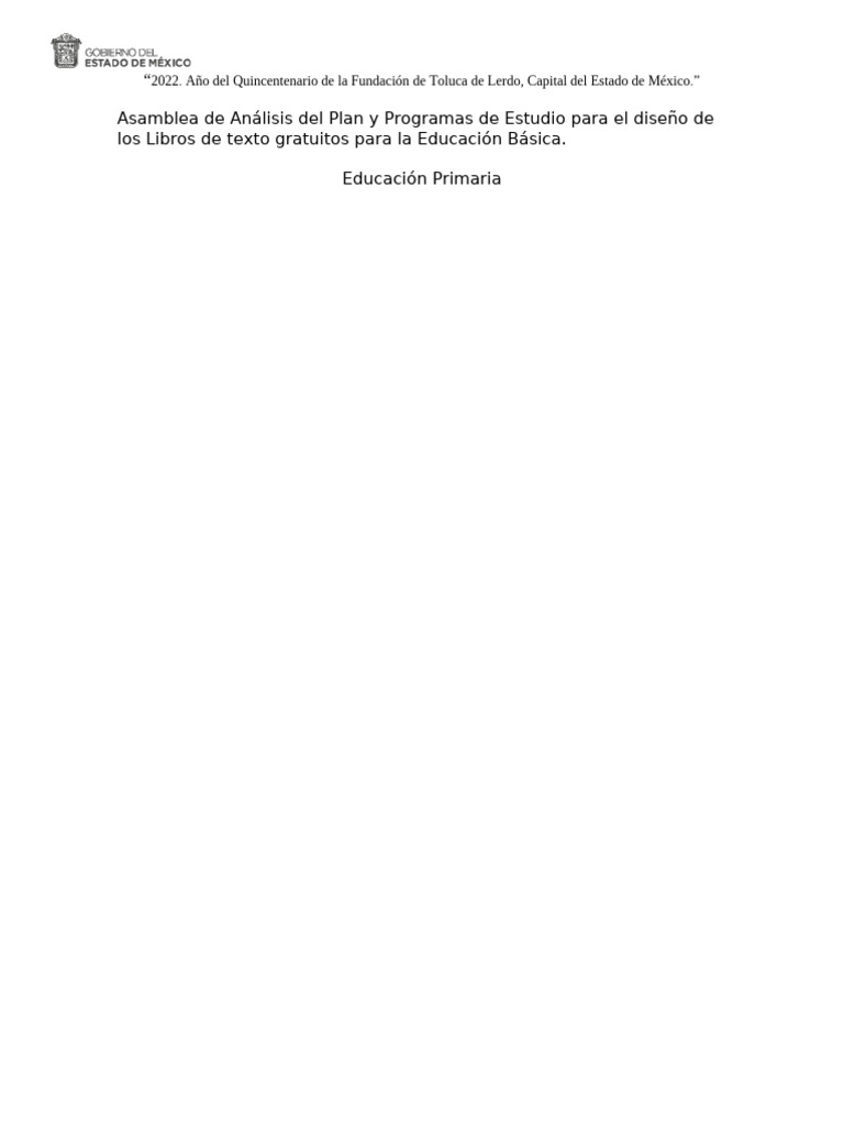 Analisis Del Plan y Programa 1° Grado | PDF | Plan de estudios ...