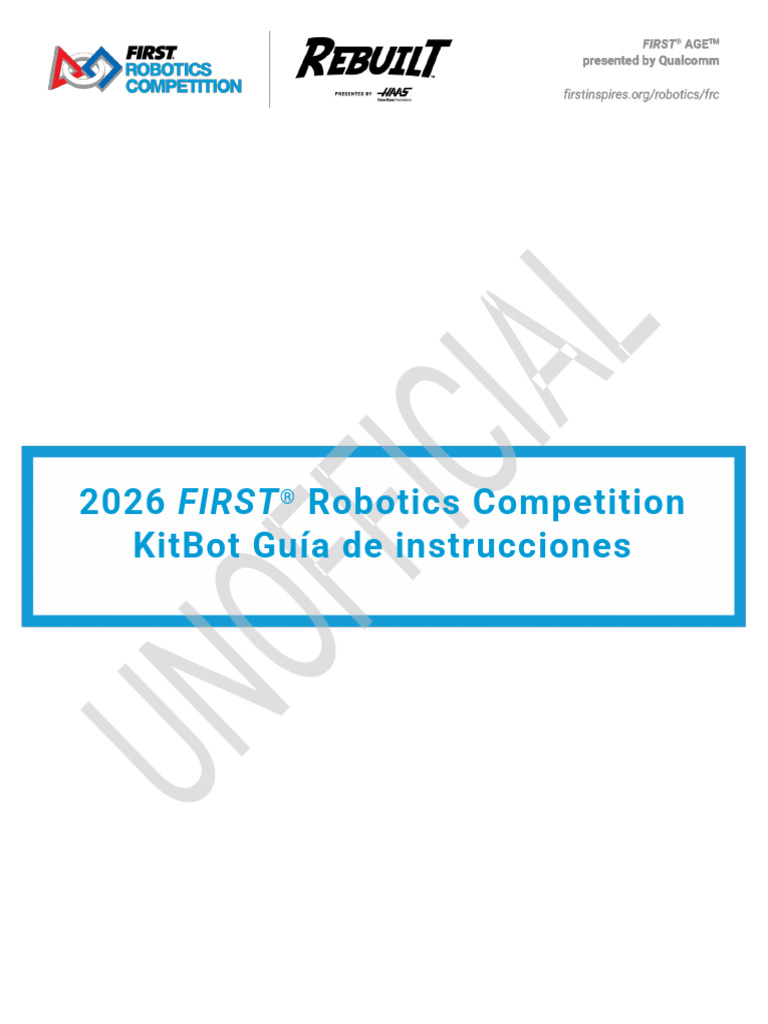 2026 Kitbot Build Instructions Spanish | PDF | Perforar | Tornillo