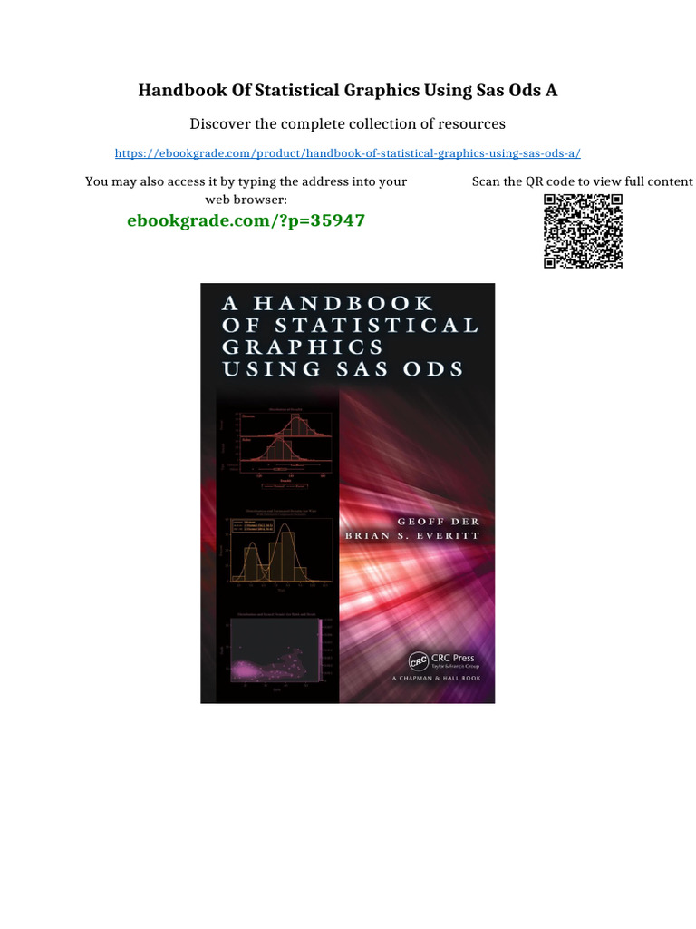 Handbook of Statistical Graphics Using SAS ODS A Online Version | PDF ...