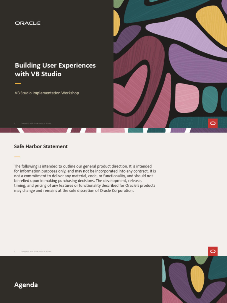02 Building User Experiences With VB Studio | PDF | Oracle Corporation ...