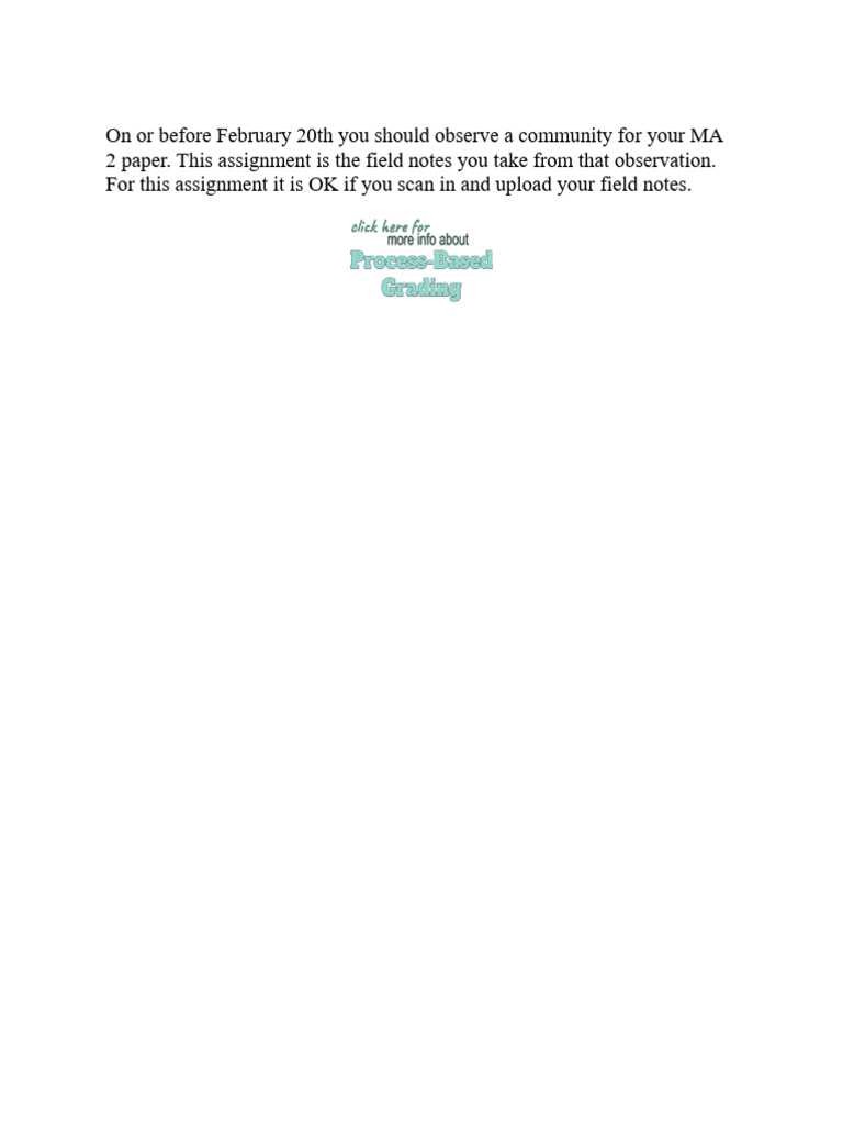 MA2 - Field Notes | PDF
