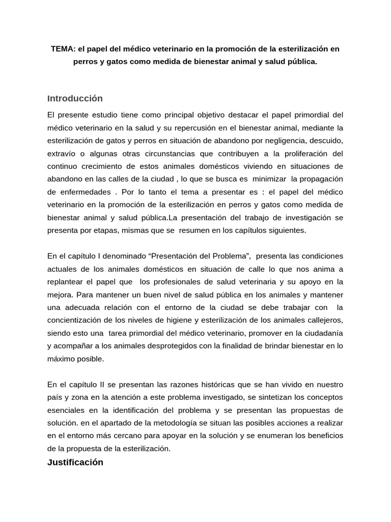 TEMA - El Papel Del Médico Veterinario en La Promoción de La ...