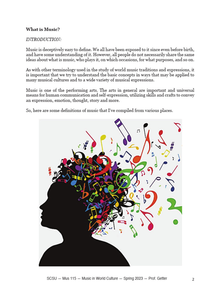 Phy105 What Is Music Article | PDF