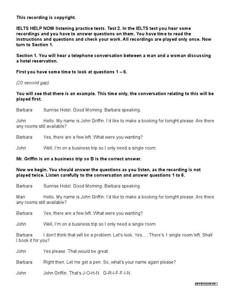 Listening Script 2 | PDF