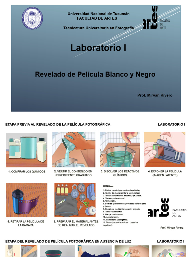 Revelado de Pelicula - Etapas en Imagenes | PDF