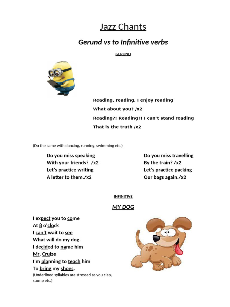 Jazz Chants | PDF