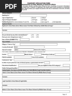Passport Application Filling Guidelines | PDF | Passport | Identity ...